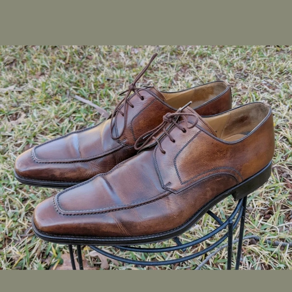 Magnanni Pardo Tobacco Brown Lace Up Dress Shoes